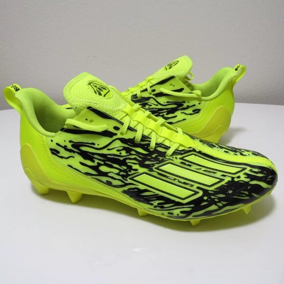 Adidas Adizero 12.0 Poison Fluorescent Yellow Football Cleats IG7218 Men… - Picture 7 of 8